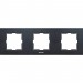 Рамка 3-х постовая  универсальная темно-серая WKTF08032DG-BY Panasonic: цены, описания, отзывы в Рославле