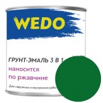Грунт-эмаль 3в1 Wedo зеленый 0.8 кг