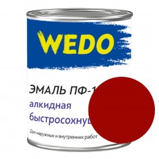 Эмаль ПФ-115 "WEDO" красный 0,8 кг