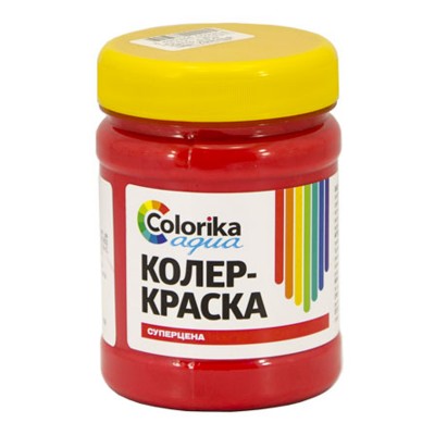 Колер-краска "Colorika aqua" красная 0,3 кг