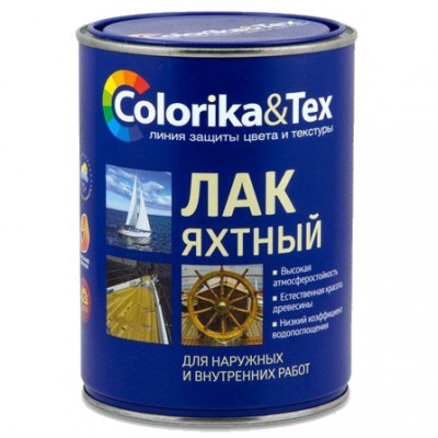 Лак для яхт глянцевый "Colorika&Tex" 0,8 л