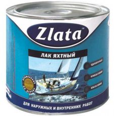 Лак яхтный матовый 1,8 л "Zlata"