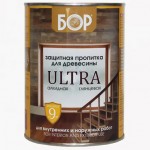 Защитная пропитка для древесины БОР Ultra 1л (0,75кг) палисандр