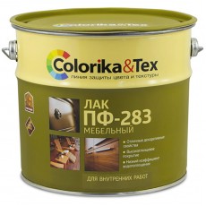 Лак ПФ-283 мебельный глянцевый «Colorika&Tex» для внутренних работ 2,7 л
