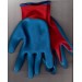 Перчатки нейлоновые  с рифленым латексным  покрытием (красно-синий) Перчатки- Каталог Remont Doma