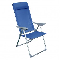 Кресло-шезлонг складное Твой Пикник 38х58х110 см синий GB-009