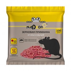 Зерновая приманка от мышей и крыс Nadzor 100 гр