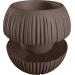 Купить Кашпо "Сфера" 1,7л. Цвет Темно-коричневый в Рославле в Интернет-магазине Remont Doma
