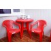 Купить Кресло пластиковое "Фламинго" красное в Рославле в Интернет-магазине Remont Doma