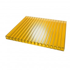 Сотовый поликарбонат "ТитанПласт" 4,0 мм (2100х6000), желтый