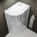 Купить Душевая кабина Triton Коралл левая, 1/4 круга, 120х80 см, мозаика белый в Рославле в Интернет-магазине Remont Doma