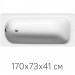 Ванна Saniform Plus 371-1 170/73 без ножек- купить, цена и фото в интернет-магазине Remont Doma