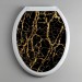 Сиденье жесткое с рисунком "Черный мрамор" 1/10- купить в Remont Doma| Каталог с ценами на сайте, доставка.