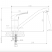 Купить Смеситель одноручный (35 мм) для кухни, с поворотным изливом A35-21 в Рославле в Интернет-магазине Remont Doma