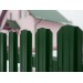 Штакетник М-образный односторонний RAL 6005 зеленый мох  h=1,2 м — купить в Рославле: цена за штуку, характеристики, фото