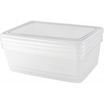 Набор контейнеров для заморозки PT Frozen 1,35л прямоугольный 204х140х105 мм 3шт натуральный
